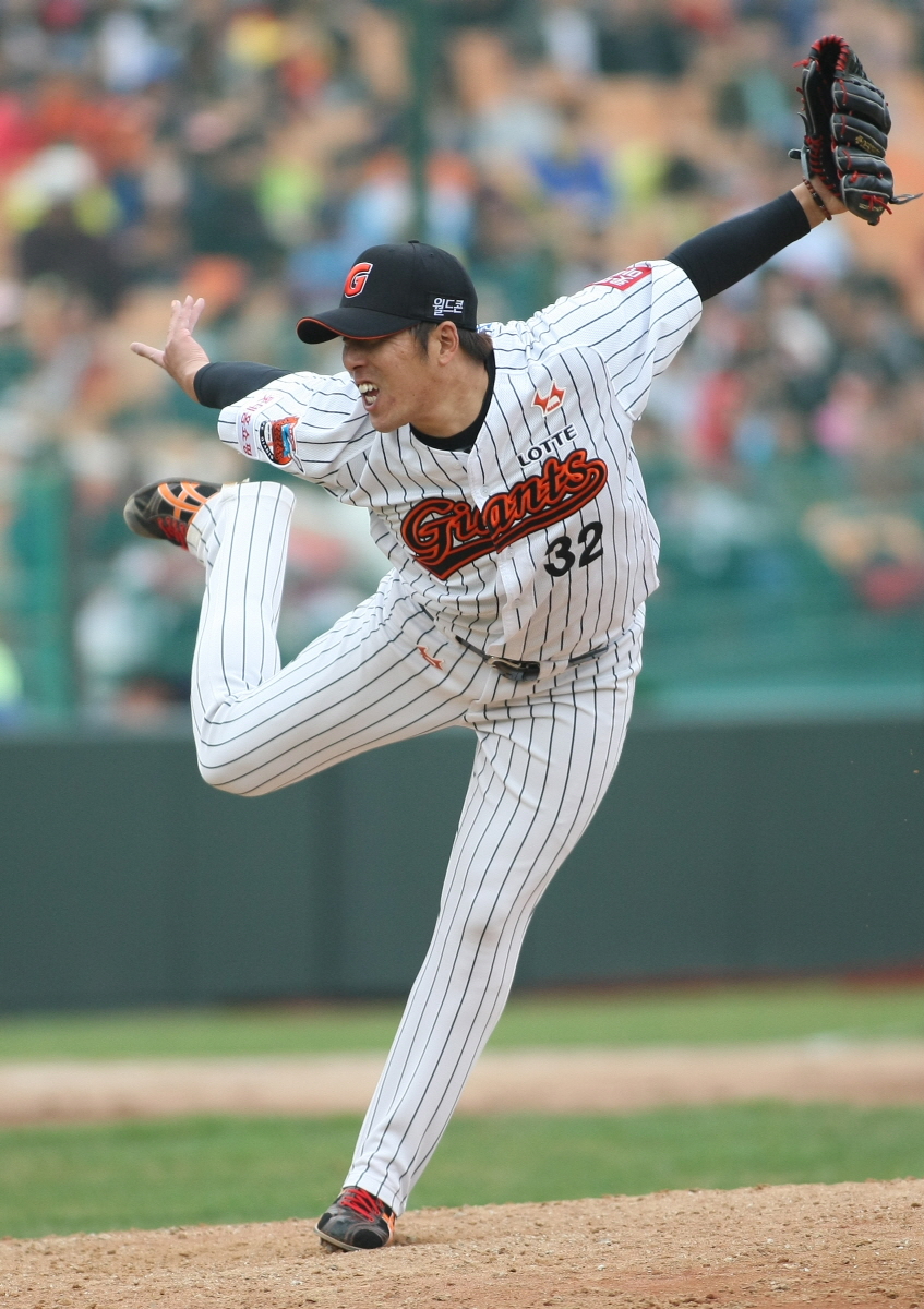 김승회 선수의 역투모습