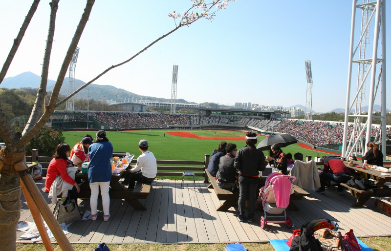문수야구장 만원관중