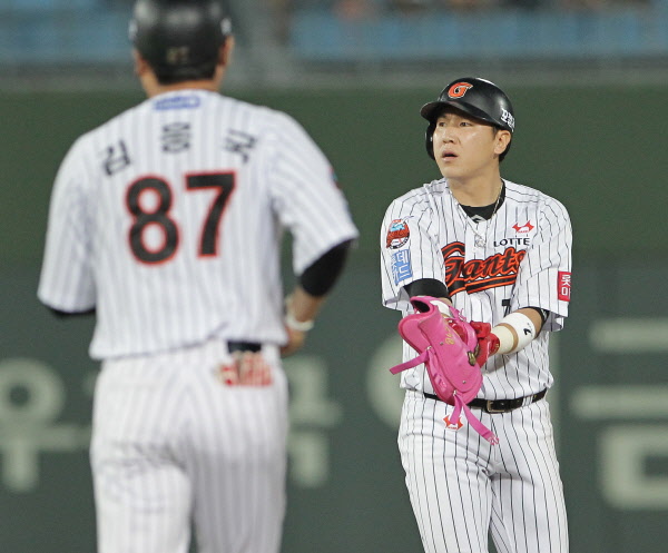 박준서 선수의 적시타