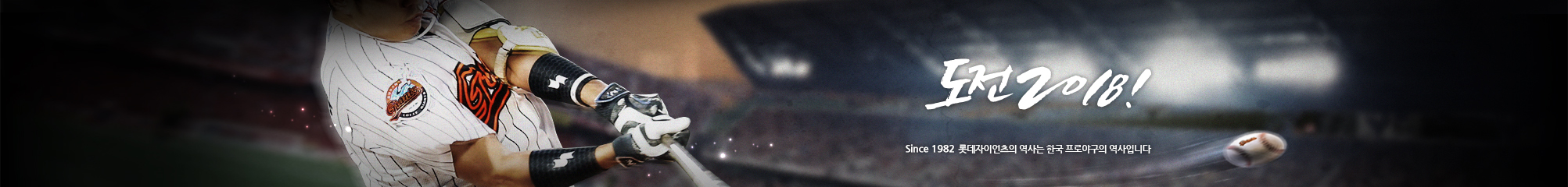 열정과 투지의 롯데자이언츠! Since 1982 롯데자이언츠의 역사는 한국 프로야구의 역사입니다.