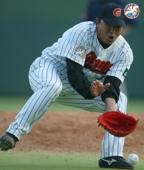 4월 17일 손민한 선수의 모습