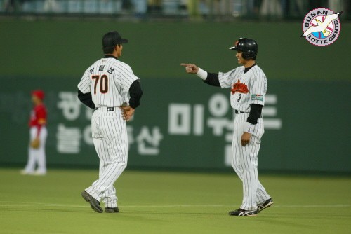 [5월 14일 한화전]공필성코치와 박기혁선수
